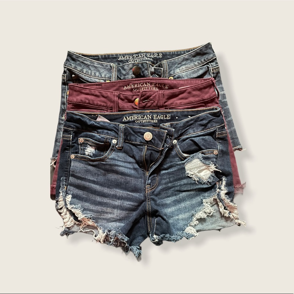3 American eagle shorts